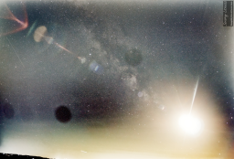 The Full Moon and Milky Way