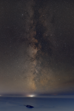 Milky Way rising over Gull Rock