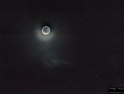 The Silver Curve (Earthshine)