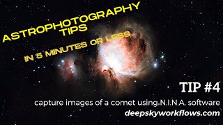 Comets don't have the same predictable orbits as planets and travel at different rates, so how are long imaging sessions even possible? Just in time for the close approach of the green comet C/2022 E3 (ZTF), learn how to use the Orbitals plugin to track comets using N.I.N.A. software.