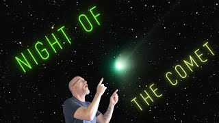 Timelapse of night sky including footage of 50,000-year green comet C/2022 E3 (ZTF).