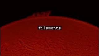 First, please don't ever even glance sideways at the sun without proper eye protection. If you happen to be looking through a filter hydrogen alpha solar telescope, this is like what you'd see.